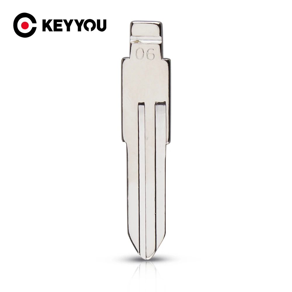 

KEYYOU 1p Car Replacement Remote Blank Flid Folding Key Blank For Nissan Bluebird Duke Banning Demeano NO.06 Uncut Blade