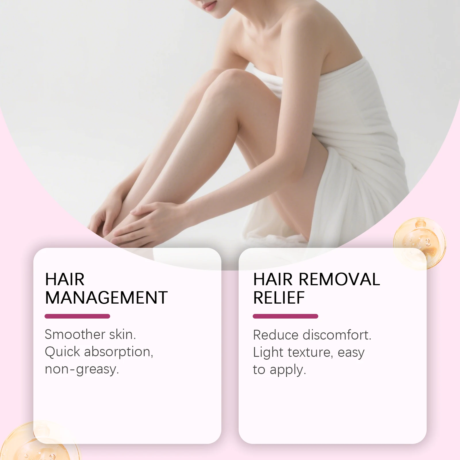 Oceaura Hair Removal Oil Gentle Moisturizing Smoothing Skin Care_voghion.com