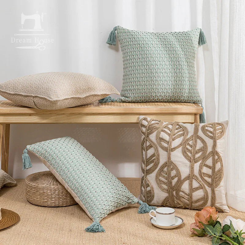 

Nordic Modern Simple and Light Luxury Pillow Cushion Bedroom Bedside Cushion Sofa Chair Backrest Pillow Cover