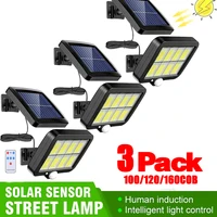 3/2/1Pcs Solar Sensor Split Wall Lamp 3 Mode Waterproof Motion Garden Street Lights Solar Lamp Garden Light 160/120/100COB 1