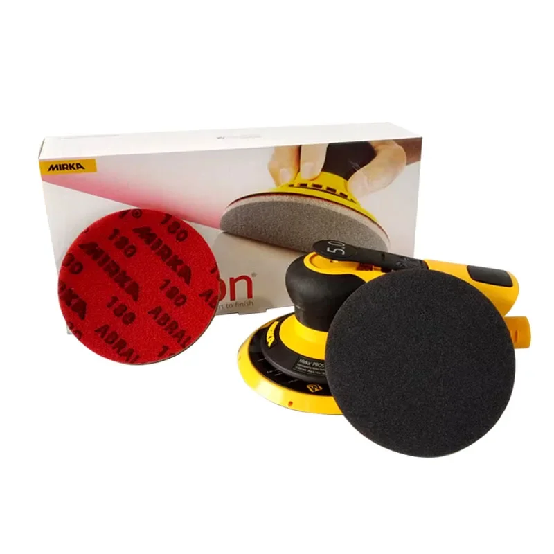 미르카 5인치 125mm 스폰지 사포 180-4000 원형 디스크 폼 카라비너 그라운드 코튼 자동차용 미세 연마재