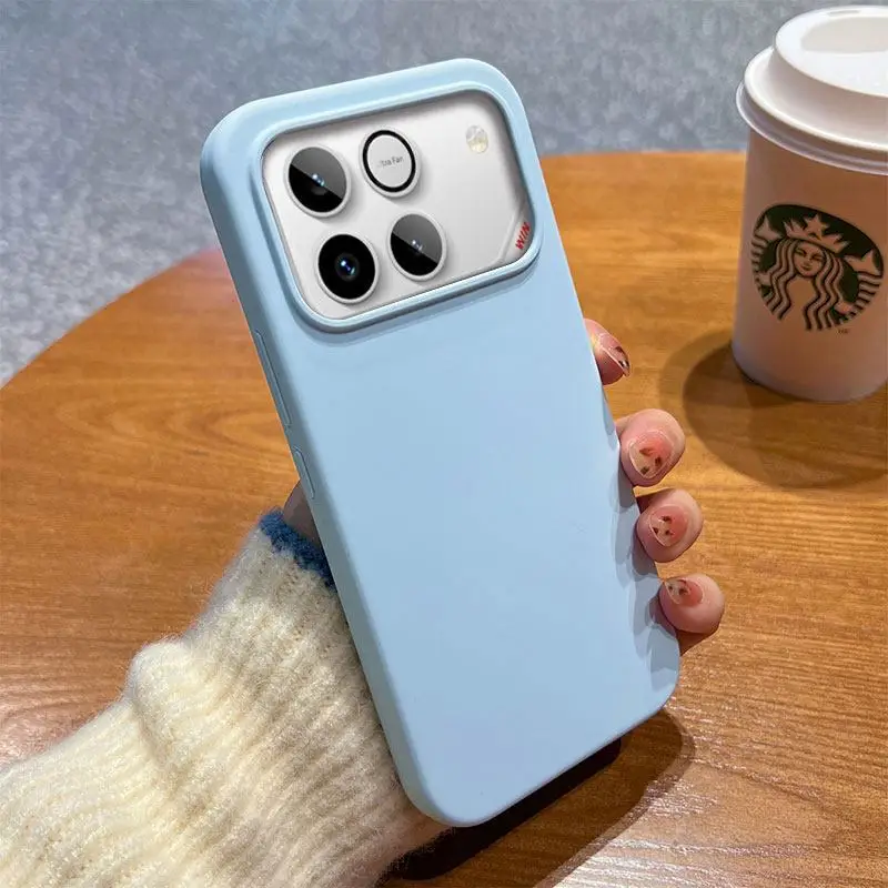 Stylish Silicone Solid Color Case with Matte Textured Shock-Absorbing Bumper