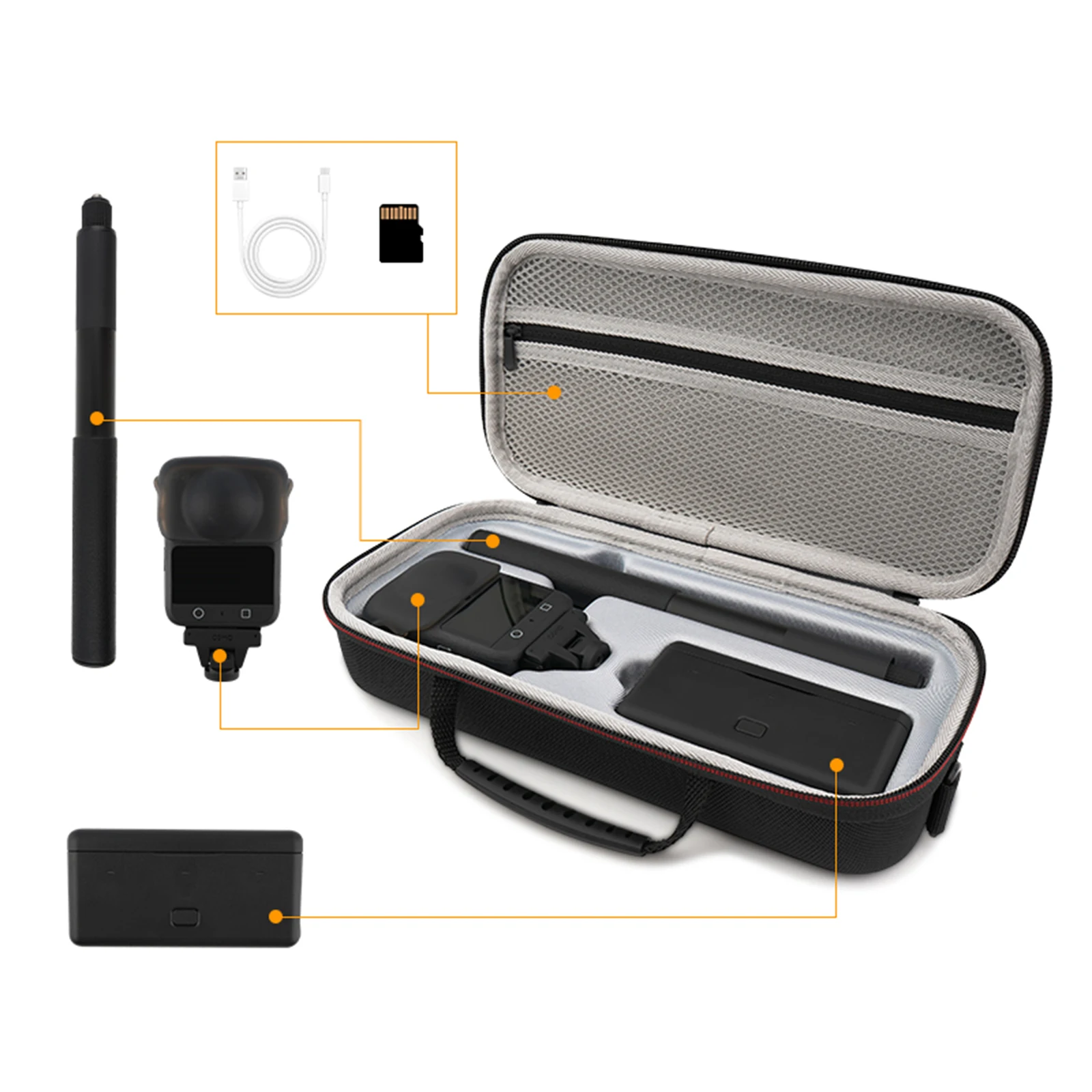 For DJI OSMO 360 Action Camera Storage Bag Water Proof Anti-Scratch Protective Bag Hard Shell Carrying Case Camera Accessories