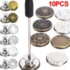 10PCS/Pack 17mm Jeans Waist Buttons Adjustable Nail Free Waist Extenders Buttons Detachable Clothing Buckle With Screwdriver 6