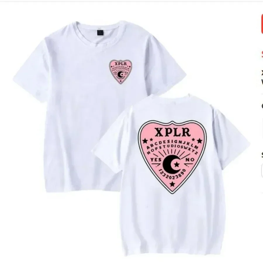 

Повседневная футболка Sam & Colby с круглым вырезом, стильная и удобная футболка с принтом let's summon the devil, повседневный Топ унисекс с короткими рукавами