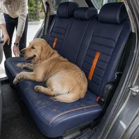 Universal PU Leather Car Seat Covers Full Set with Neck Pillows, Front & Rear Seat Protectors for Cars, SUVs, Trucks & Vans 6