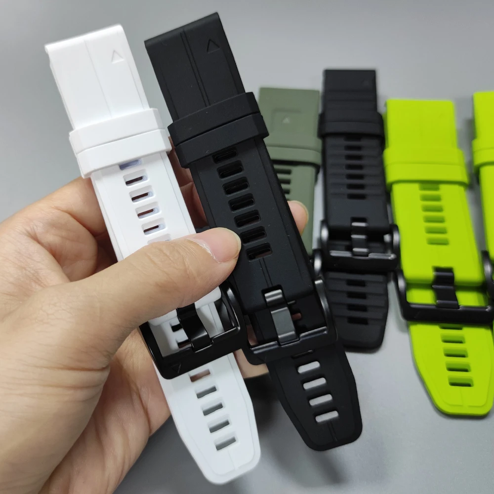 Enhanced Silicone Sports Watch Band - QuickFit 22/26mm Strap
