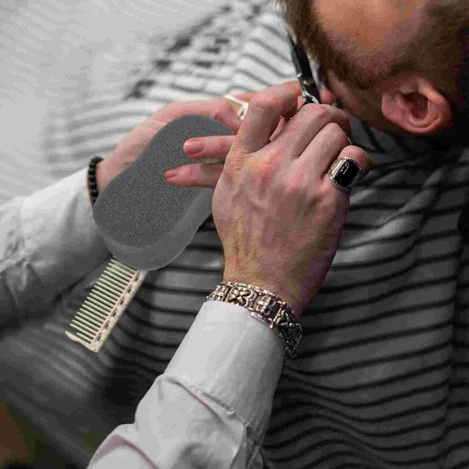 

Hair Removal Brush Neck Duster Sponge Hair Duster For Hair Cutting Salon Cleaning Brush Sponge Barber Curly Hair Brush