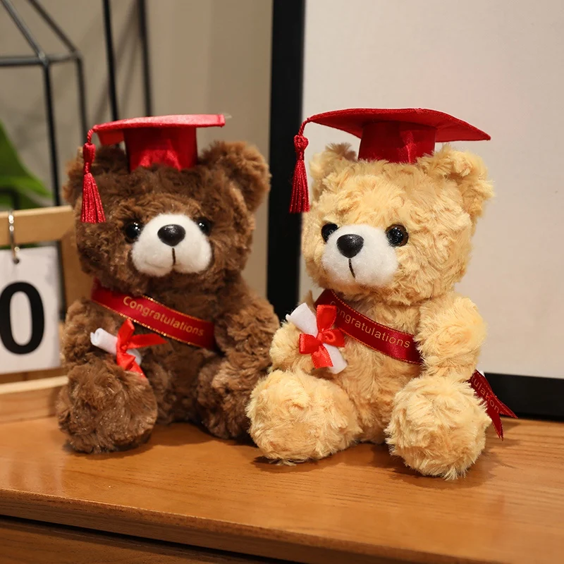 Cute Graduation Bear Plush Toy Soft Stuffed Animal