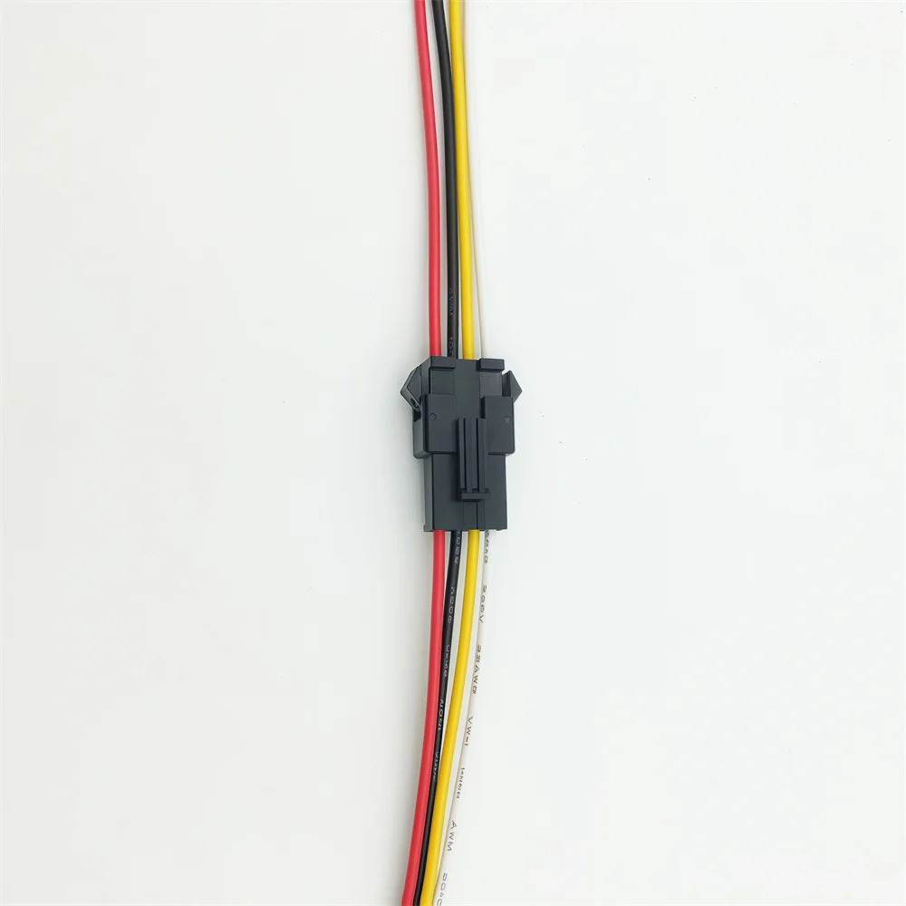 100 쌍 4 핀 LED 스트립 JST SM 2.54mm 커넥터 암수 어댑터 플러그 JST 커넥터 터미널 길이 20CM 22AWG