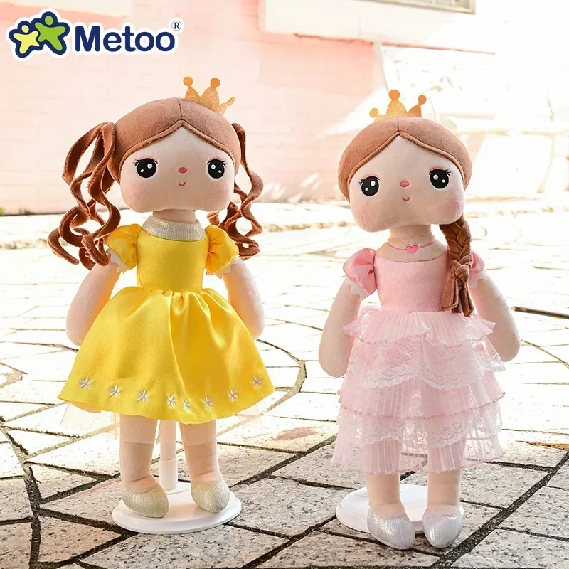 Original Metoo Plush Toys 38cm Doll Fairy Princess Angela Doll Black Cute Toy for Children Pretty Skirt Doll As Birthday Gifts original 8 lcd display for pretty talk8 u27gt internal lcd screen 1280x800 lsl080al02 s01 replacement