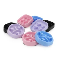Small Dog Slow Food Bowl Anti Choking Cat Pet Bowl Puppy Feeder Supplies Square/Round 2