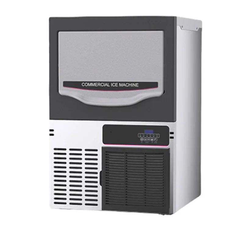 New 40KG/Day Ice Making Machine Large Commercial Milk Tea Shop Equipment Bar KTV Automatic Ice Making