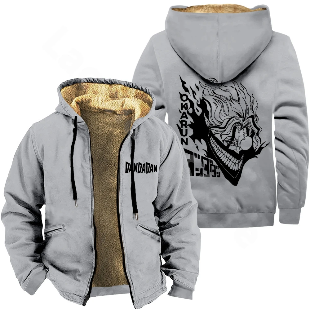 Dandadan Okarun Anime Zipper Hoodies Casual Thick Sweatshirt Fashion Zip Thick Hoodies Hip Hop Coat Mens Womens Cool Jackets 3