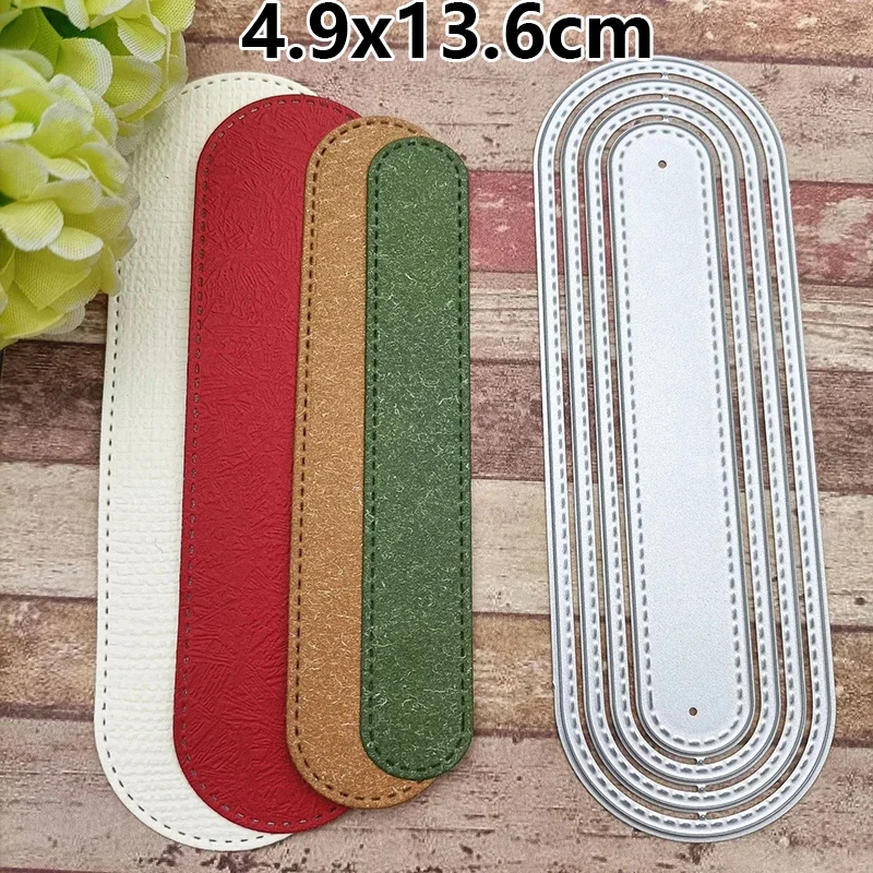 2 Fustelle Metalliche Per Segnalibri: Stampini In Acciaio Al Carbonio Per Goffratura E Scrapbooking. Modello Classico, Ideale Per Creazioni Fai-da-te Su Carta E Album Fotografici. - 4