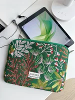 Style frais et simple avec motif de fleurs de Gesang en relief, housse pour ordinateur portable, tailles 11/13/15 pouces, excellent article pour la rentrée scolaire, adapté au campus et aux bureaux, style féminin 5