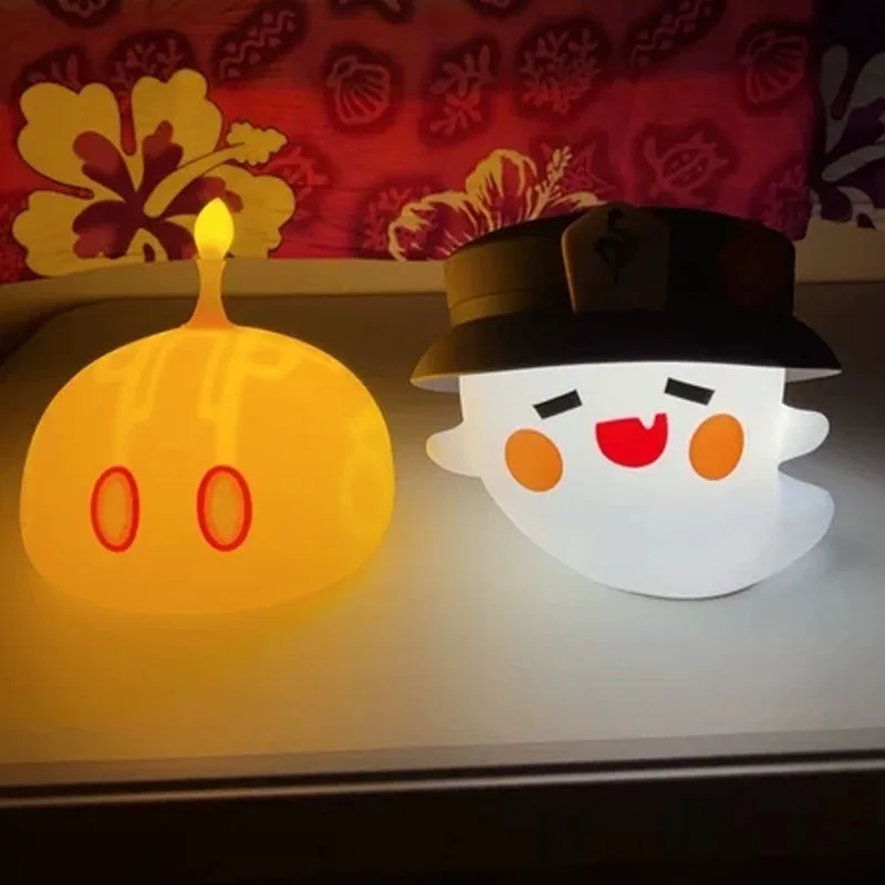 

Genuine Hu Tao Game Genshin Impact Ghost Silicone Night Light Project LED Table Lamp Home Decoration Birthday Gifts