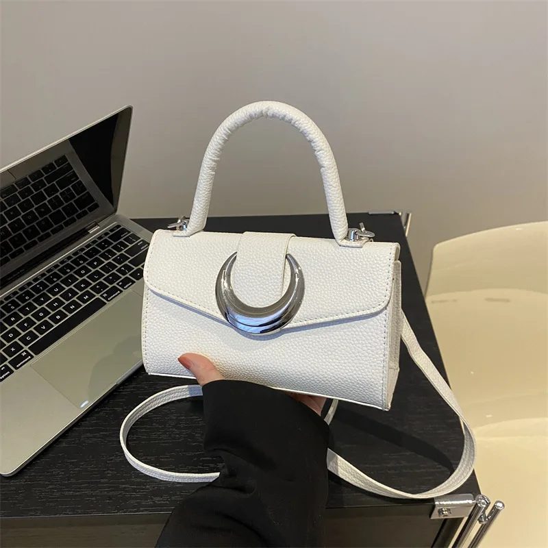 Fashion Solid Color 2024 New Western-style Casual Korean Crossbody Shoulder Bag Handbag for Women Small Square Shoulder Bag