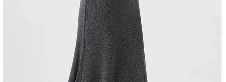 25SS Frühling Sommer gestrickter Umstands-Midirock mit weichem, drapiertem Midirock, nicht unterstützend, vielseitiger A-Linien-Fischschwanz-Langrock für schwangere Frauen – Detail 13