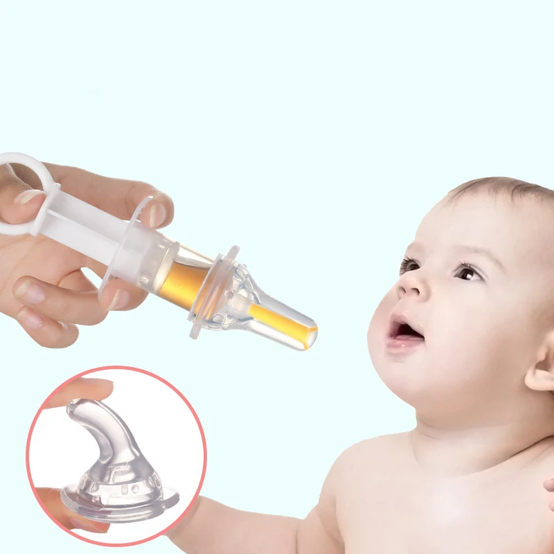 

Baby smart medicine dispenser Needle Feeder Squeeze Medicine Dropper Dispenser Transparent Pacifier Kids Feeding Utensils