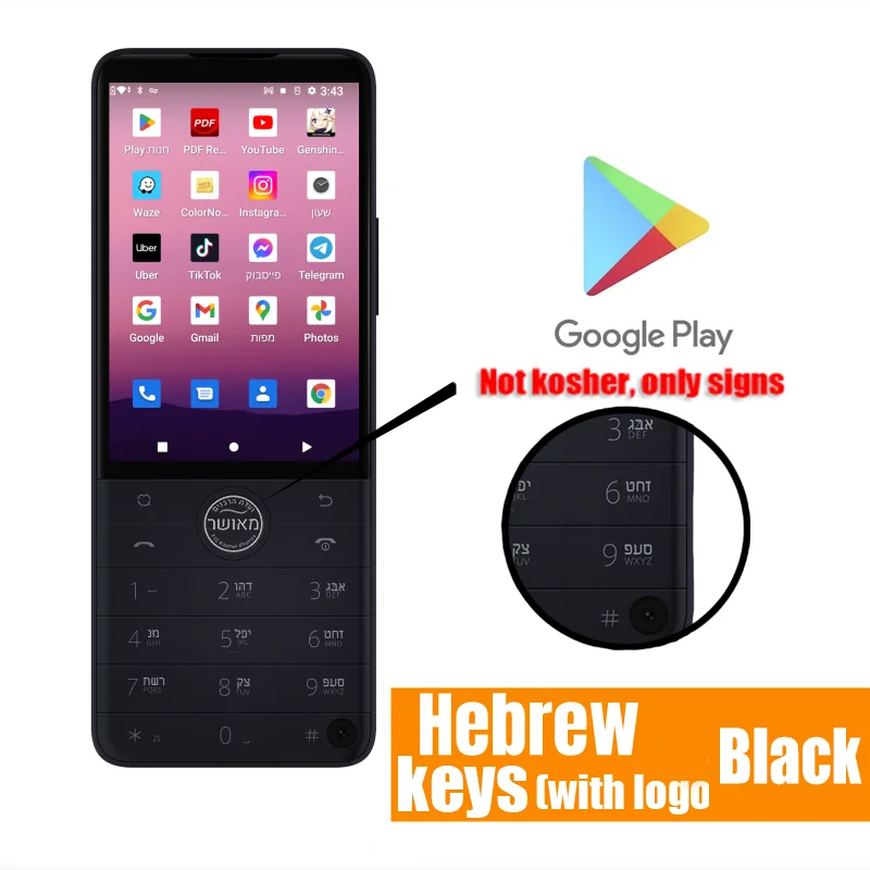 New Qin F22 Pro Smart Touch ScreenPhone Wifi 5G+3.5 Inch 4GB 64GB