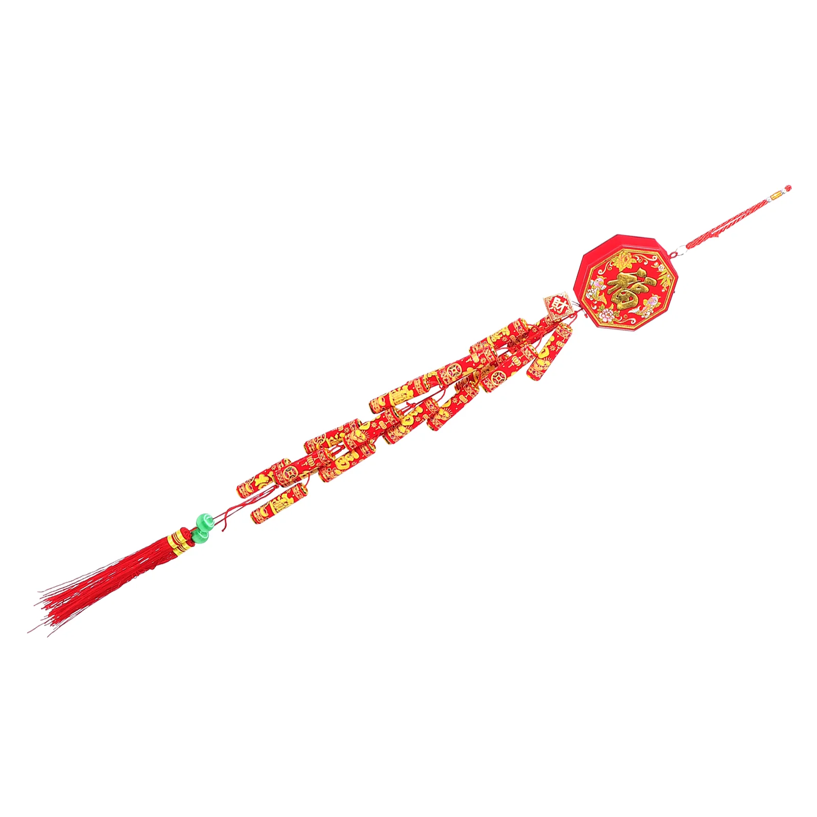 

Chinese New Year Hanging Decoration Electric Firecrackers Ornament Sound Traditional Red Lucky Oriental Pendant Spring Festival