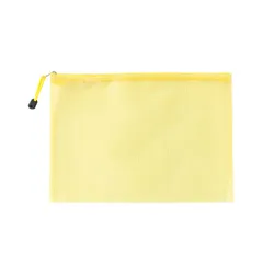 10 - Pack Waterproof Mesh Zipper Pouches for Versatile Organization and Storage (Yellow)