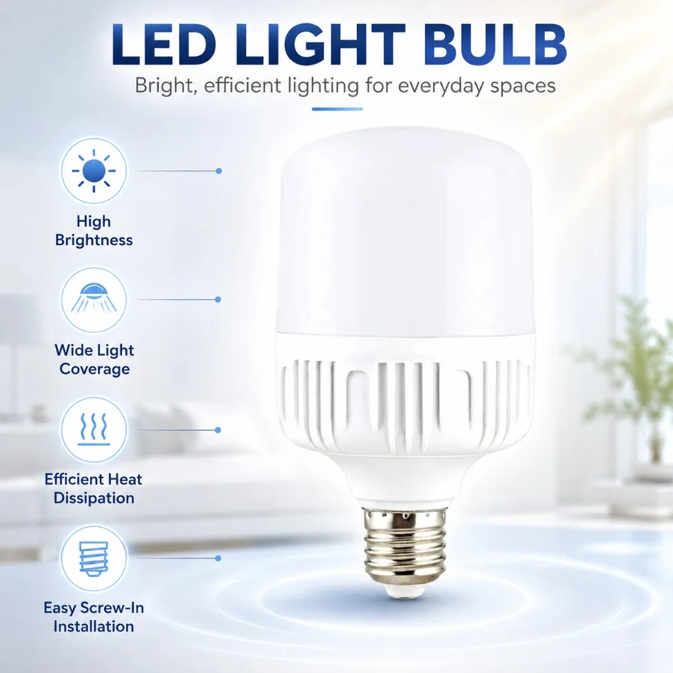 High Brightness E27 LED Bulb with Eye Protection and Flicker-Free Technology