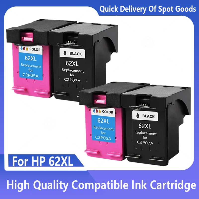 

62XL Compatible Ink Cartridge For HP 62 XL For HP Envy 5540 5640 7640 5646 5541 5740 5742 5745 200 250 Printer