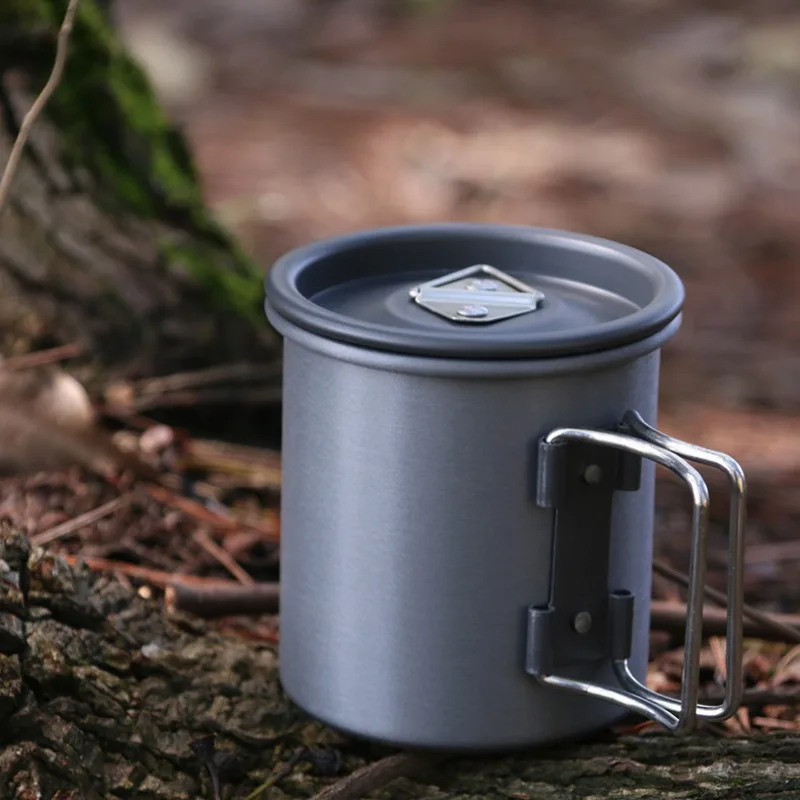 Folding cup 200ml/300ml portable home titanium kitchen tableware