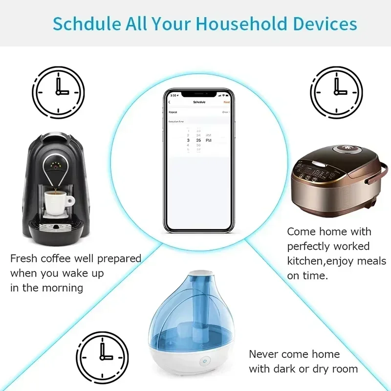 Zigbee Smart Plug | WiFi Smart Socket EU Power Adaptor - Voice Control Outlet