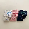 Autumn New Baby Long Sleeve Clothes Set Boy Girl Letter Print Sweatshirt + Pants 2pcs Suit Cotton Infant Toddler Casual Outfits 1