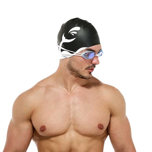 Adult Swimming Hat Durable Elastic Silicone Pool Beach Swim Head Cap Summer  US /