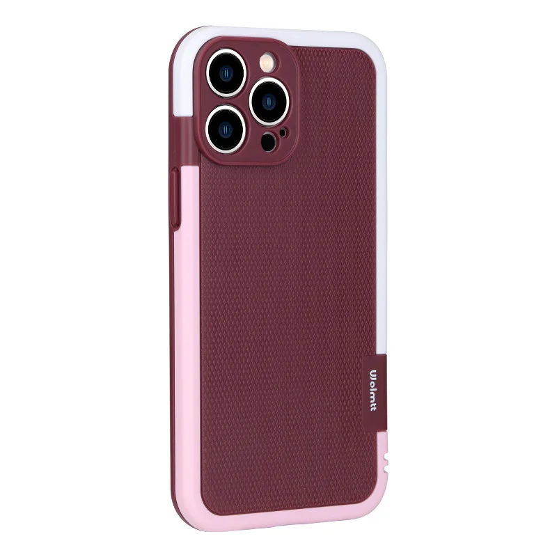 

Two-Color Diamond-Shaped Case For Iphone14 ProMax 13pro Lens All-Inclusive Lightweight Shock-Absorbing And Drop-Proof Phone Case