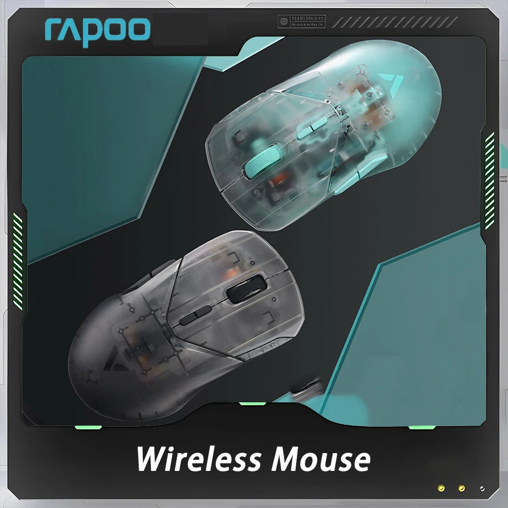 

Rapoo VT9 Air 4K Wireless Mouse PAW3395 Sensor Two Mode RGB FPS Gaming Mouse Light Weight 800mAh Pc Gamer Accessories Office