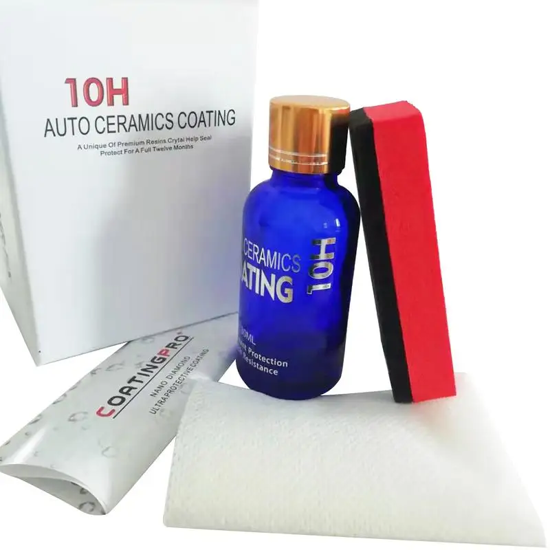 

10H Ceramic Coating Kit Nano-coated Automotive Polishing Coating Super Hydrophobic Mirror Paint Sealant Protection Car Care Kit