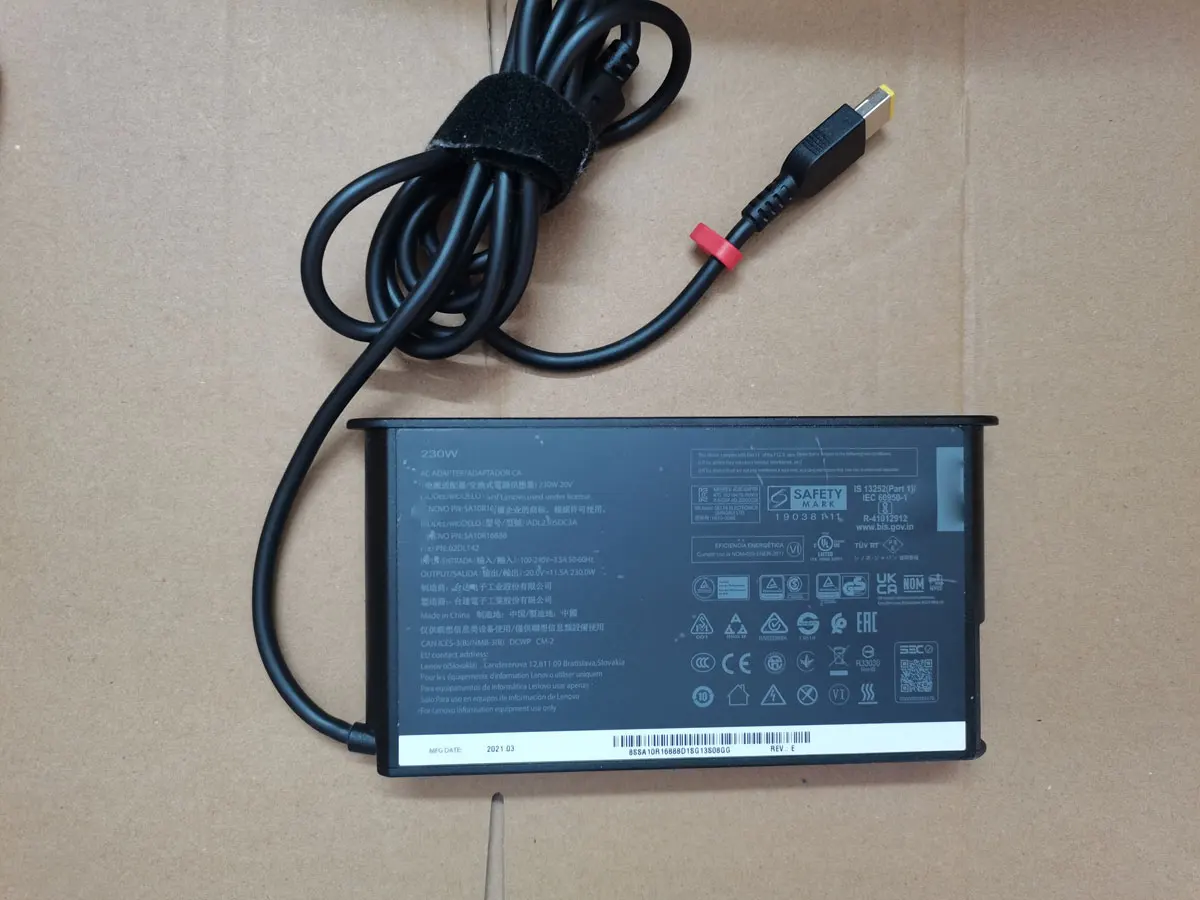 Oem 20V 11.5A 230W Charger Sa10R16888 Caricabatterie Per Lenovo 40Any230Us Thinkpad Thunderbolt 3 Workstation Dock Originale Puryuan