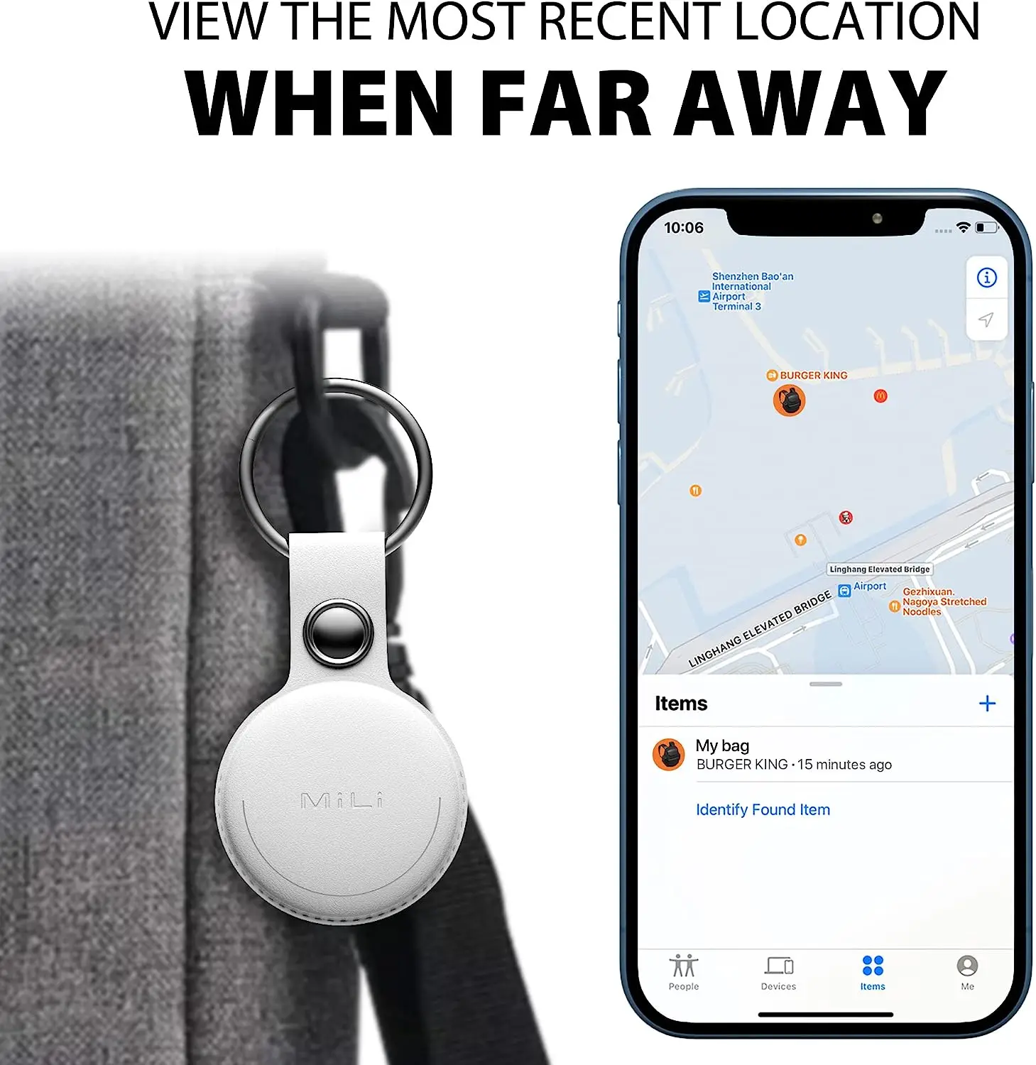 Mitag Key Finder Item Finders,MFi Certified Bluetooth GPS Locator Tracker Anti-loss Device Works with Apple Find My