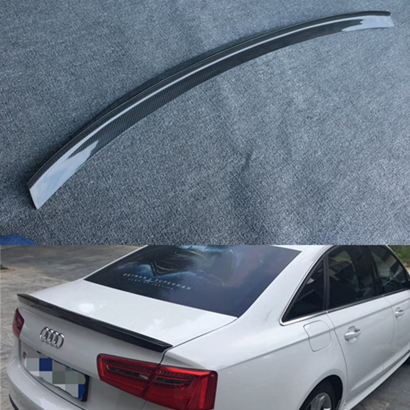 

C7 A6 Spoiler S6 Style Carbon Fiber Spoiler Rear Trunk Wing For Audi A6 C7 / 4G 2012 - UP Fit 4-Door Sedan Only