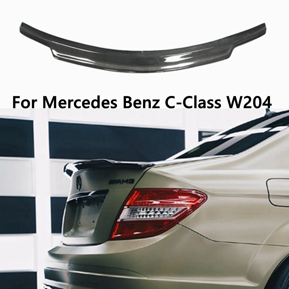 

For Mercedes-Benz C-Class W204 C204 2Door 4Door Coupe C74 Style Carbon Fiber Rear Spoiler Trunk Wing 2007-2014 FRP Forged Car