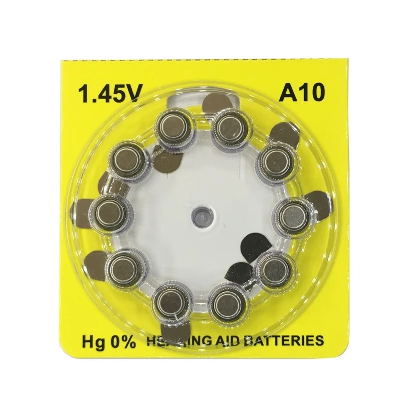 Hearing Aid Batteries A10 10 PR70 Zinc Air disposable battery 10PCS/LOT for inner-ear type Hearing Aid
