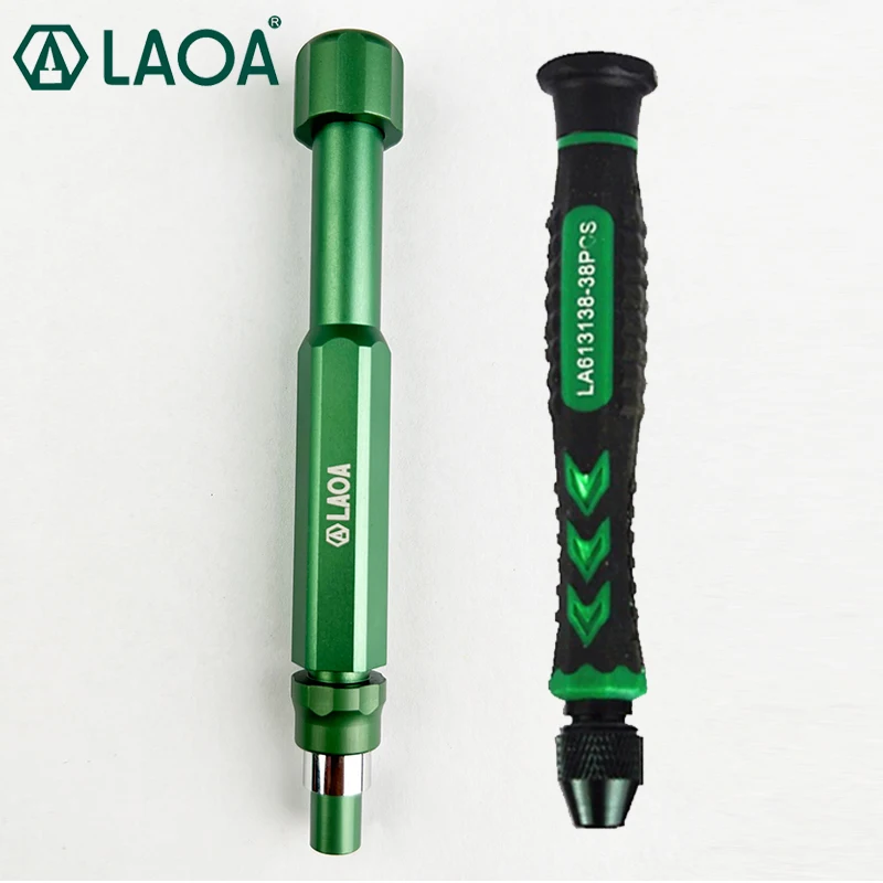 LAOA High Quality Aluminum Alloy Retractable handle 4mm Screwdriver Handle