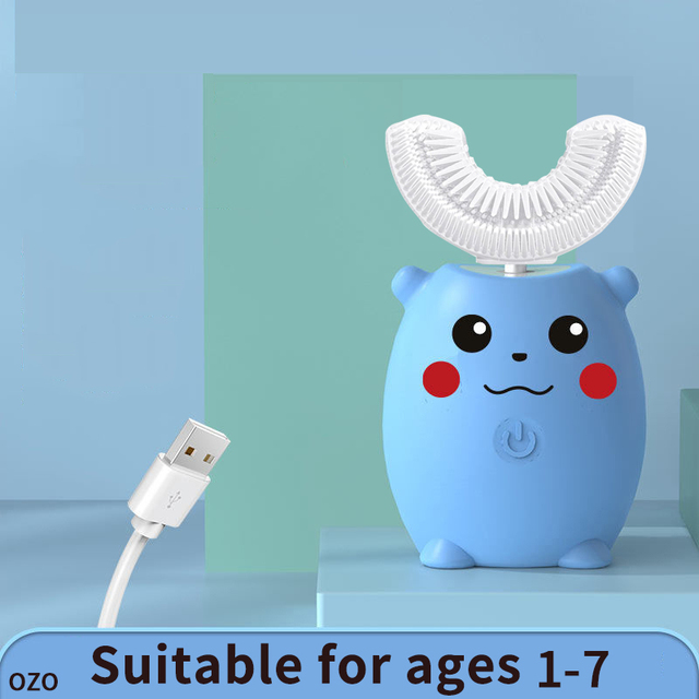 Children Electric Toothbrush Smart Kids Teeth Toothbrush Cartoon Pattern Toddler Toothbrush 360 Degree XaoMi U brush Gift