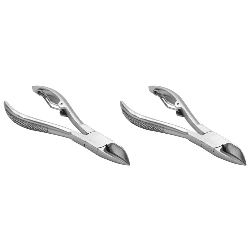 

2X Professional Feet Toe Nail Clippers Trimmer Cutters Paronychia Nippers Chiropody Podiatry Stainless Foot Care Tools