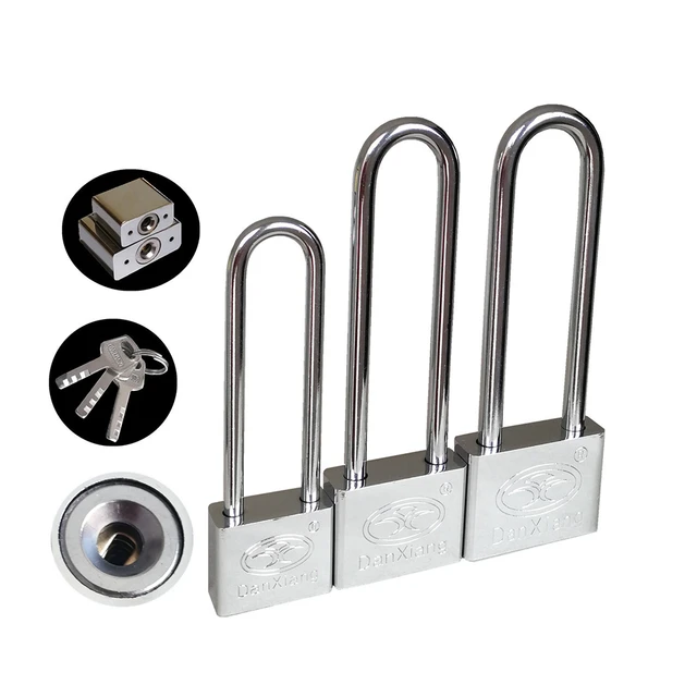 Portable Door Lock High Security Padlock Heavy Brass Durable Safety  Security Pad Lock Silver Cerradura Inteligente Geladeira - AliExpress
