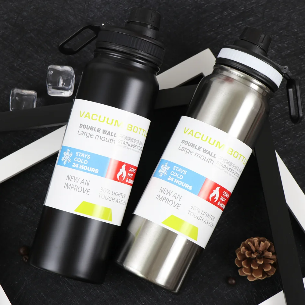 1000/800/600ml Thermos Cup Vacuum Flask 316 Stainless Steel Large Capacity  Tea Cup Thermos Water Bottles Thermoses thermosbeker