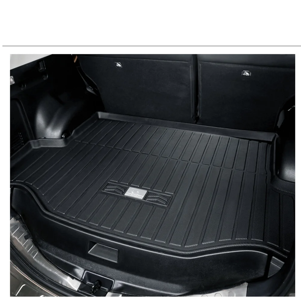 Car Rear Trunk Mat for Hyundai Kona Kauai OS 2018~2023 2019 Interior Parts Carpet Panel Custom Liner Pad Cover Tray Accessories