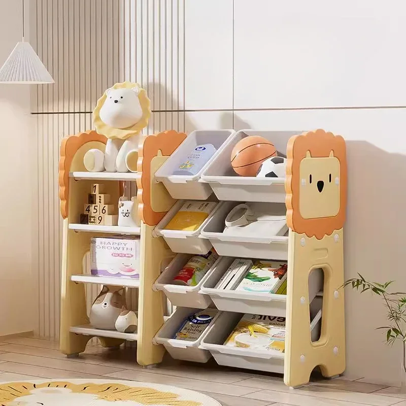 Mobile Children's Bookshelf Floor Storage RackStorage Book Nook Rack Corner Narrow Meuble Rangements Jouets Infant Bookcase