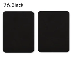 Set of 4 Multi-Colored Iron-On Fabric Patches for Clothing Repair and Decoration (26 black 4Pcs)