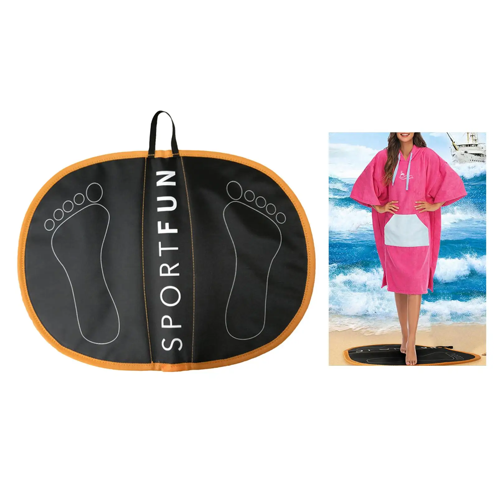 Wetsuit Changing Mat Waterproof Surfers Rafters Foot Pads Water